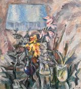 Lyubov Volova (b. 1949), Still life with orchid, oil on canvas, signed, 38.5
