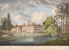 Samuel Alken after W. Noble, 'View of Hall Place School near Bexley Kent', (Cricketing Scene),