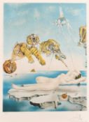 Salvador Dali, 'Gala and the Tigers', lithograph, signed in pencil and numbered 271/300, image