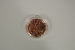 2012. A FULL GOLD SOVEREIGN in uncirculated capsule.