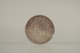 A GEORGE III BULL HEAD HALF CROWN 1746 F to V F