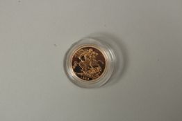 1988, A FULL GOLD PROOF SOVEREIGN in capsule, FDC with box and COA.