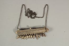 AN ISLAMIC SILVER PRAYER BOX.