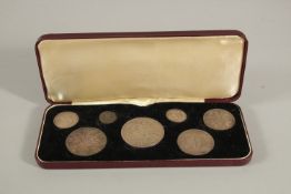 VICTORIA JUBILEE SPECIMEN COIN SET. 1887, 7 COINS.
