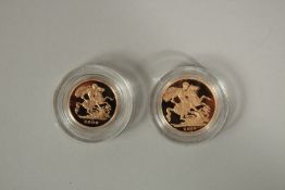 2009. A SOVEREIGN AND HALF SOVEREIGN PROOF SET in presentation plus outer.