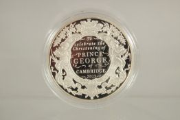 THE ROYAL MINT ELIZABETH II TEN POUND, christening of Prince George, 2013. Royal Mint, boxed, 0809