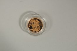 1999, A FULL GOLD PROOF SOVEREIGN in capsule, FDC with box and COA.