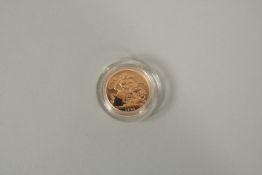 1981, A FULL GOLD PROOF SOVEREIGN in capsule, FDC with folder.