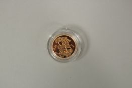 1991, A FULL GOLD PROOF SOVEREIGN in capsule, FDC with box and COA.