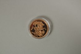 2004, A FULL GOLD PROOF SOVEREIGN CGS UNC 95.
