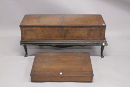 A VERY GOOD LARGE WALNUT CASED MUSIC BOX by IMHOF & MUKLE of NEW OXFORD STREET, LONDON. Playing 24