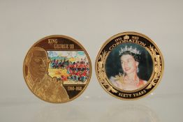 TWO ELIZABETH II COOK ISLAND ONE DOLLARS