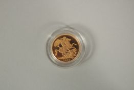 2006 A FULL GOLD PROOF SOVEREIGN in capsule, FDC with box and COA.
