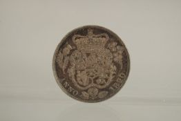 A GEORGE IV HALF CROWN 1820 E V.