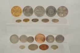 A BAG OF MIXED COINS