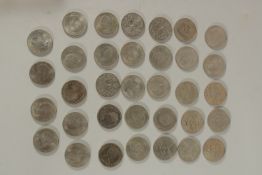 A BOX OF FIFTEEN VARIOUS CROWNS (15).