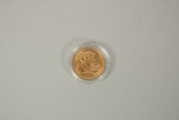 1967, A FULL GOLD SOVEREIGN in capsule.