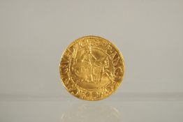 A REPLICA RENAISSANCE GOLD COIN. 7grms.