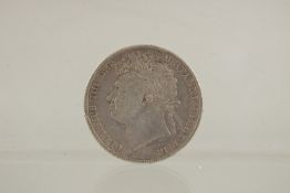 A GEORGE IV HALF CROWN 1823, V F.