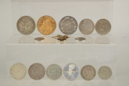 A BAG OF MIXED COINS.