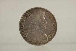 A CHARLES II SILVER CROWN, 1679.