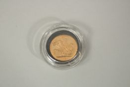 1979, A FULL GOLD PROOF SOVEREIGN in capsule (damaged) FDC with folder plus outer.