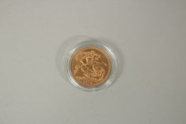 1978, A FULL GOLD SOVEREIGN in capsule.