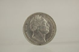 A WILLIAM IV HALF CROWN, 1836 G V / F.