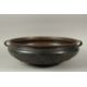 A LARGE 19TH CENTURY INDIAN OR SOUTH EAST ASIAN BRONZE TWIN HANDLE URLI, 59cm diameter. *Note: a - Image 1 of 6
