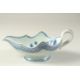 A 19TH CENTURY CHINESE BLUE AND WHITE PORCELAIN SAUCE BOAT, the interior decorated with flora, 23. - Image 1 of 4