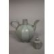 A CHINESE CELADON GLAZE PORCELAIN OCTAGONAL-FORM LIDDED TEAPOT, 19cm high. - Image 2 of 4