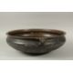A LARGE 19TH CENTURY INDIAN OR SOUTH EAST ASIAN BRONZE TWIN HANDLE URLI, 59cm diameter. *Note: a - Image 4 of 6