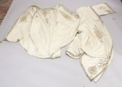 A SET OF TWO 19TH CENTURY OTTOMAN METAL EMBROIDERED CLOAKS / ROBES.