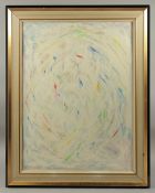 MUBIN ORHON (1924-1981) - TURKISH ARTIST: untitled abstract study in white, painted on canvass,