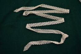 A decorative diamante belt.