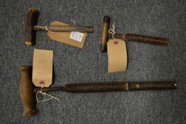 Three cheese tasting spears.