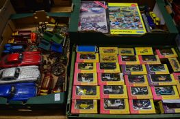 A large collection of Matchbox and other model toy cars etc.