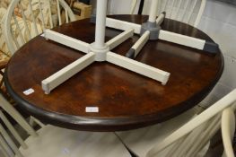 A small Victorian walnut oval tilt-top table.