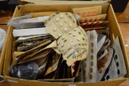 A large collection of vintage buttons.