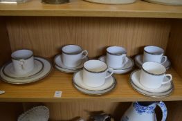 Royal Doulton Francesca coffee cups, saucers and plates.