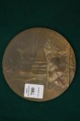 A WWI bronze death plaque for Thomas John Crane.