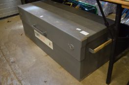 A large Tuff Bank Armorgard steel tool chest with key.