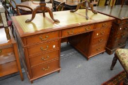 A good mahogany twin pedestal desk.