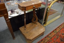 The base of a 19th century walnut hall stand.