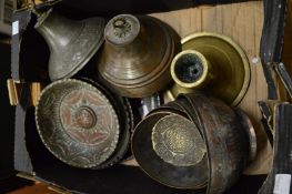 A collection of Eastern metalware.
