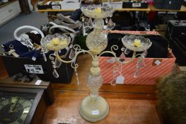 A decorative candelabra.