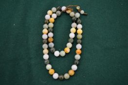 A jade necklace.