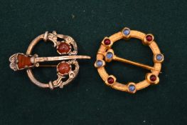 Two Scottish brooches.