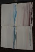 Continental School, collection of four unframed watercolour studies of seascapes.