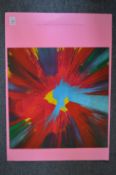 After Damien Hirst, a spin picture, unframed.